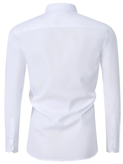 Zavelli™ - Elegante camicia a maniche lunghe con bottoni