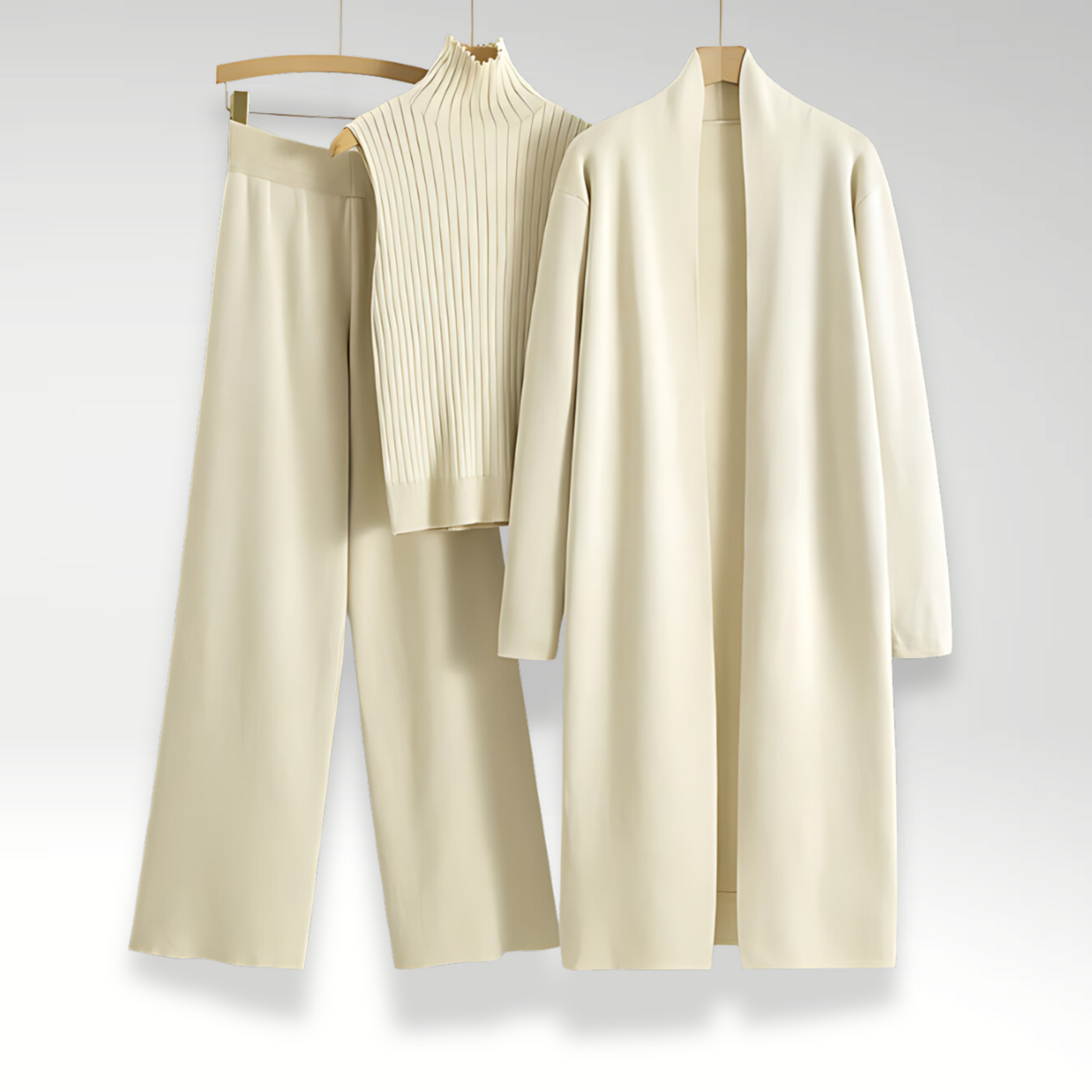 Zavelli™ - Completo tre pezzi in maglia Luxe