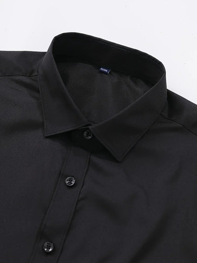 Zavelli™ - Elegante camicia a maniche lunghe con bottoni