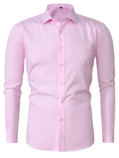 Zavelli™ - Elegante camicia a maniche lunghe con bottoni