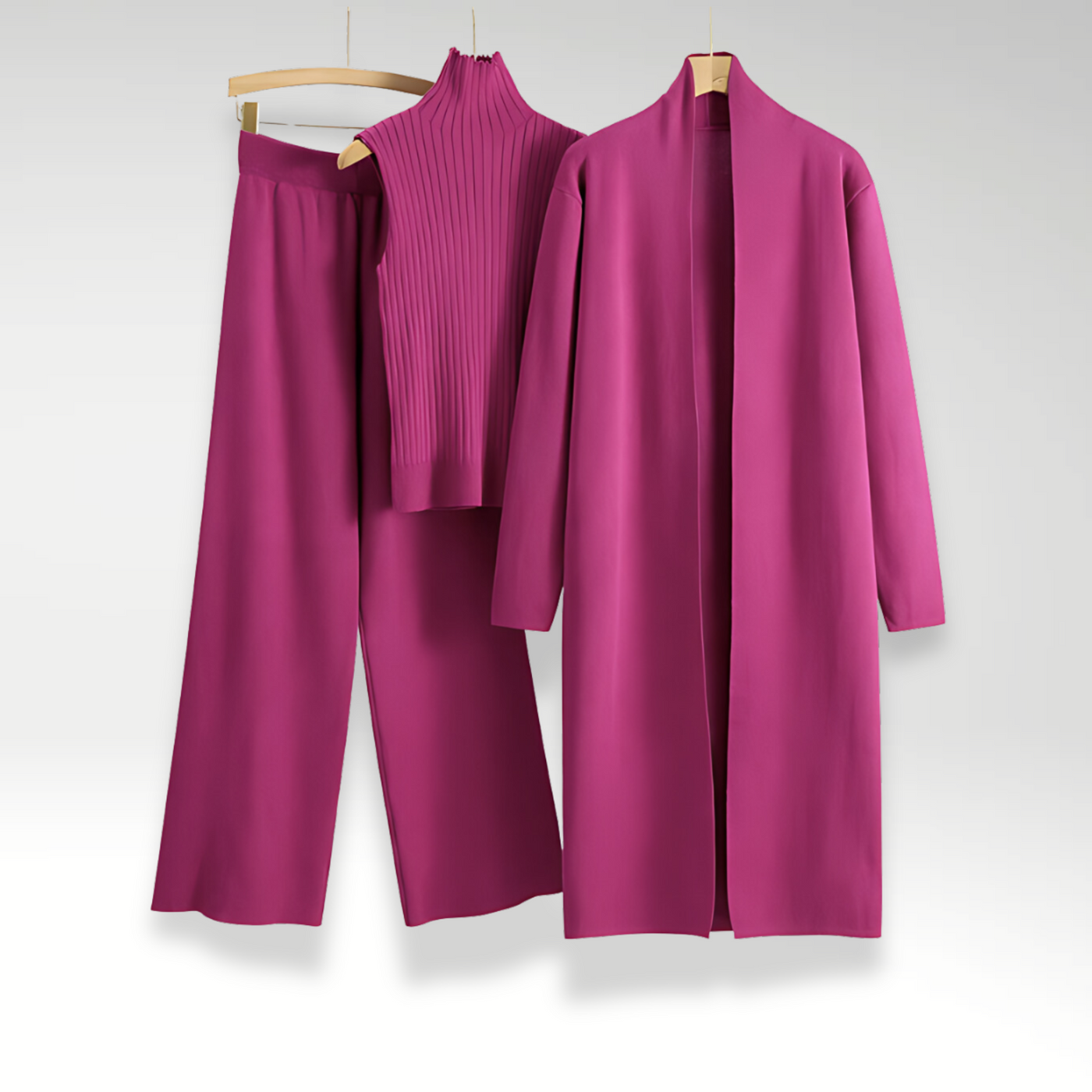 Zavelli™ - Completo tre pezzi in maglia Luxe