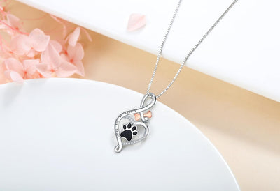 Zavelli™ | Collana Lucky Paw con Cuore, Osso & Infinito – Pendente “Sempre nel Mio Cuore”