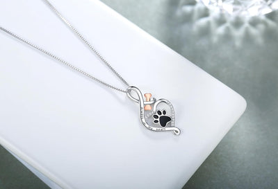 Zavelli™ | Collana Lucky Paw con Cuore, Osso & Infinito – Pendente “Sempre nel Mio Cuore”