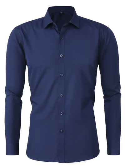 Zavelli™ - Elegante camicia a maniche lunghe con bottoni