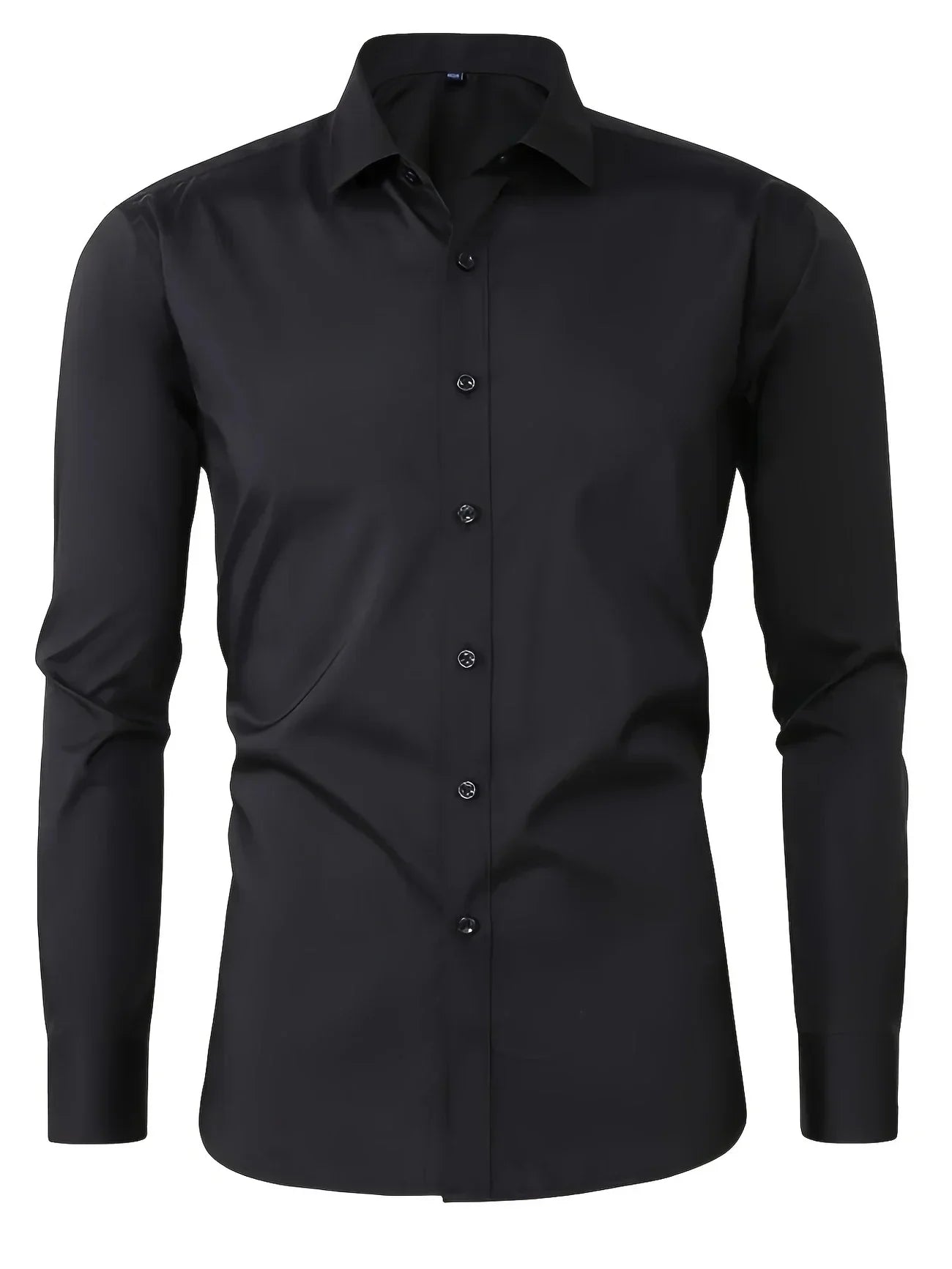 Zavelli™ - Elegante camicia a maniche lunghe con bottoni