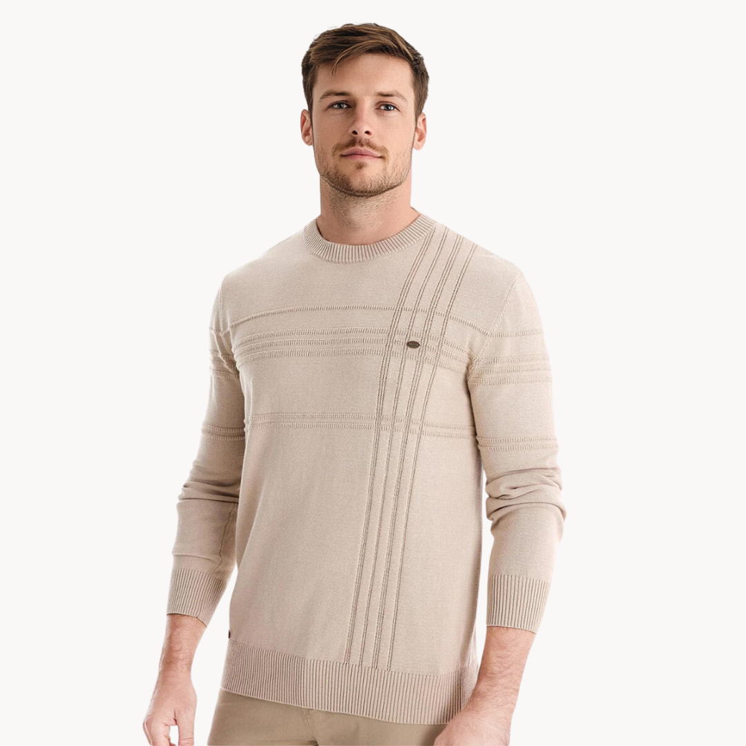 Zavelli™ | Pullover elegante da uomo con design a rombi