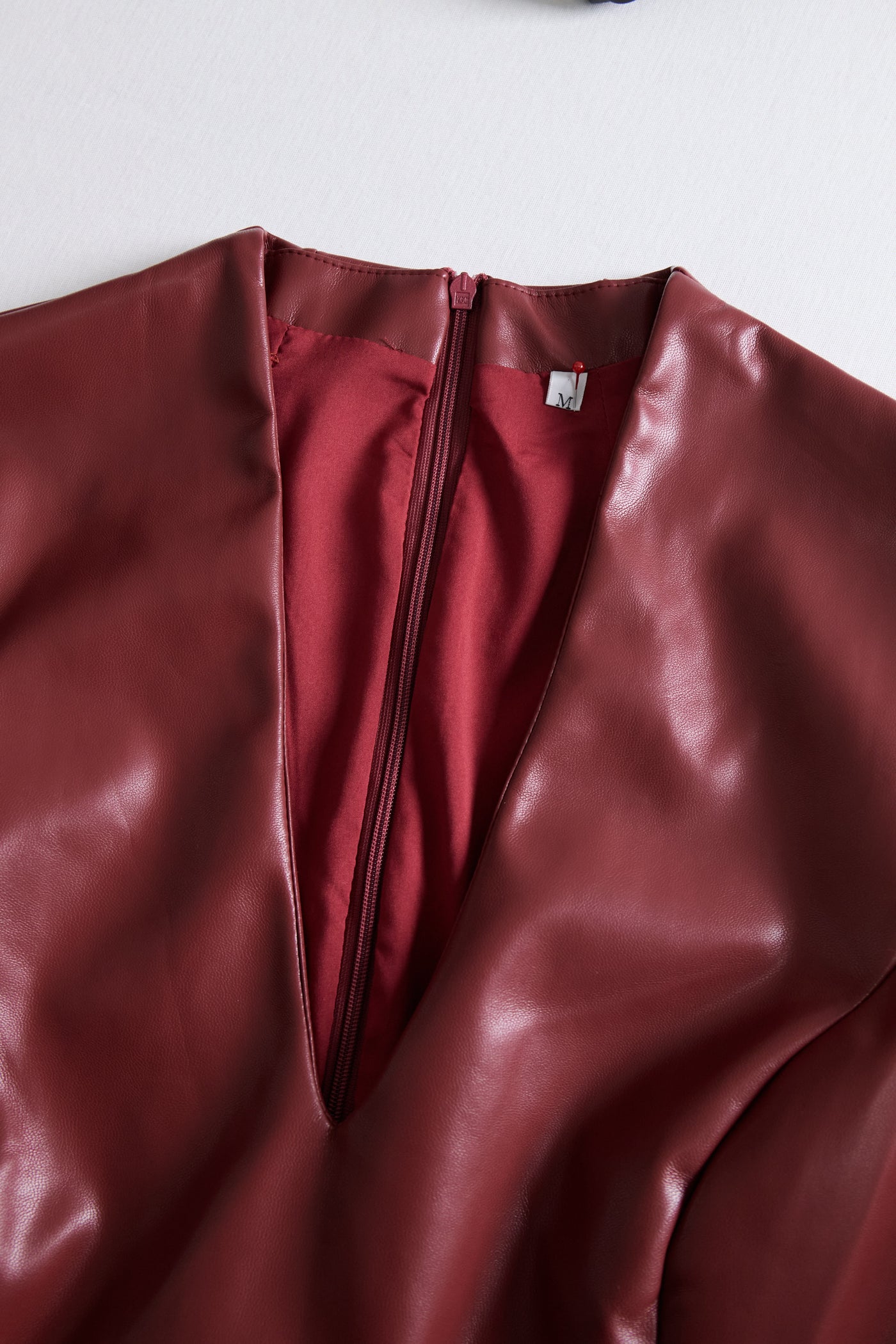 Zavelli™ | Elegante Abito Bodycon in Pelle Nera