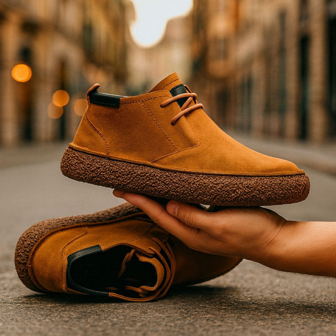 Zavelli™ | Sneakers in pelle scamosciata