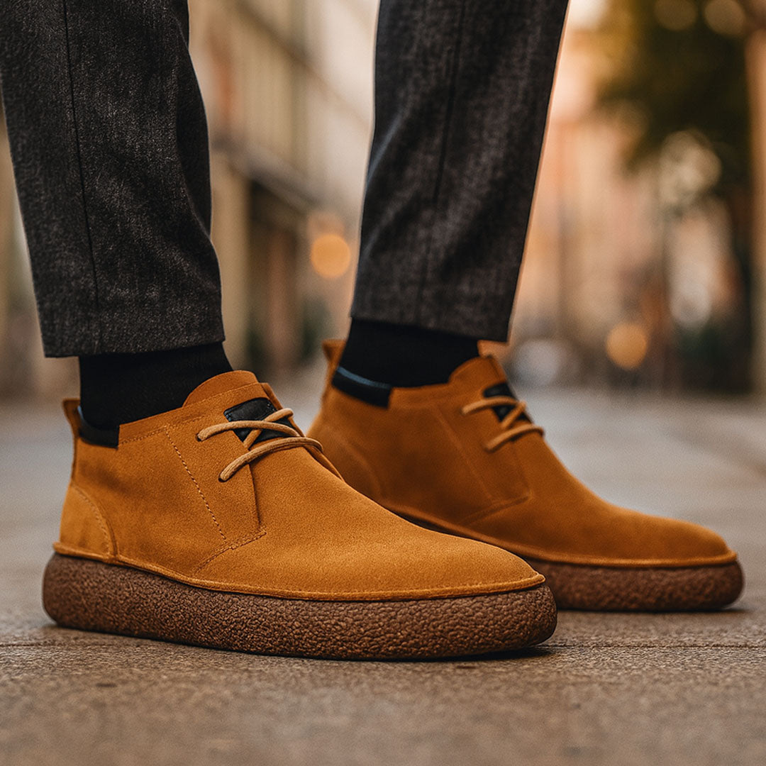 Zavelli™ | Sneakers in pelle scamosciata