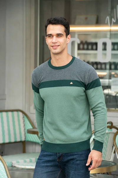 Zavelli™ | Maglione da uomo con scollo rotondo