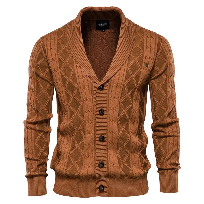 Zavelli™ | Cardigan da Uomo con Chiusura a Bottoni