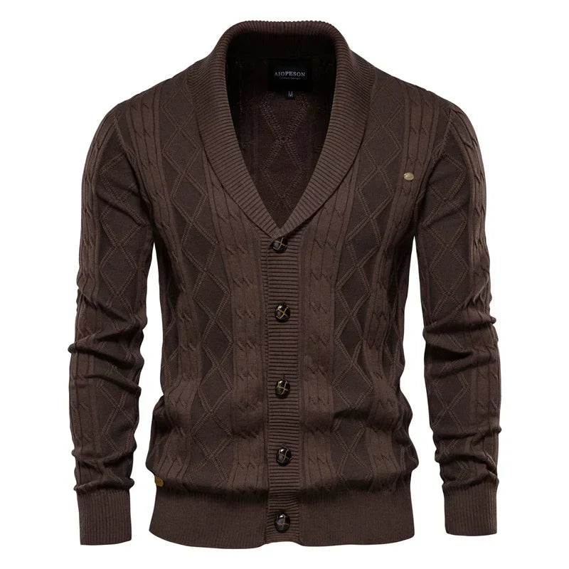 Zavelli™ | Cardigan da Uomo con Chiusura a Bottoni