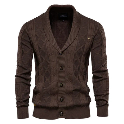 Zavelli™ | Cardigan da Uomo con Chiusura a Bottoni