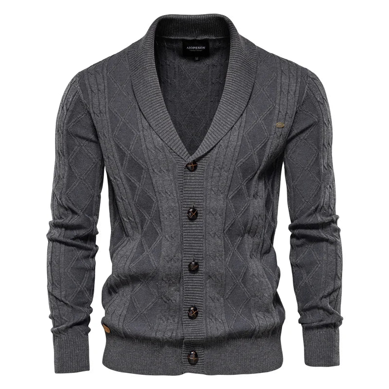 Zavelli™ | Cardigan da Uomo con Chiusura a Bottoni