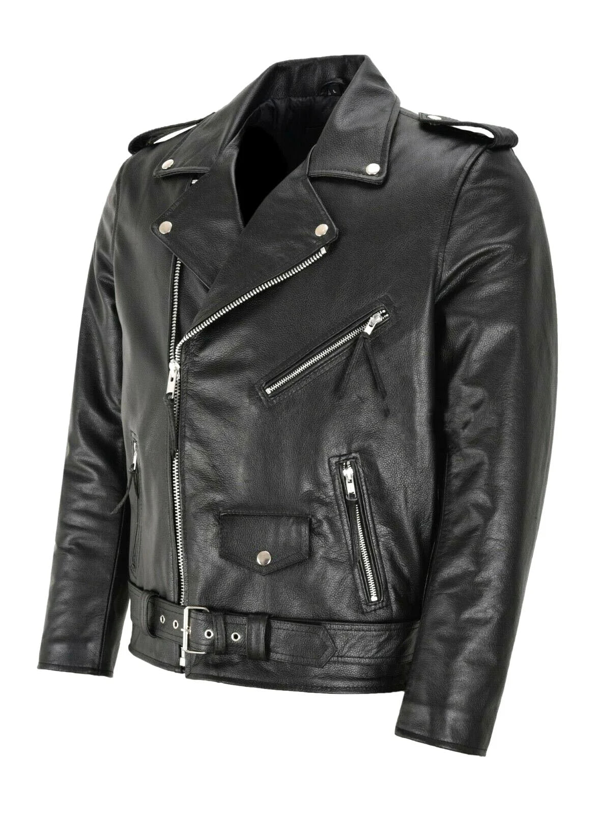 Zavelli™ | Giacca biker in pelle