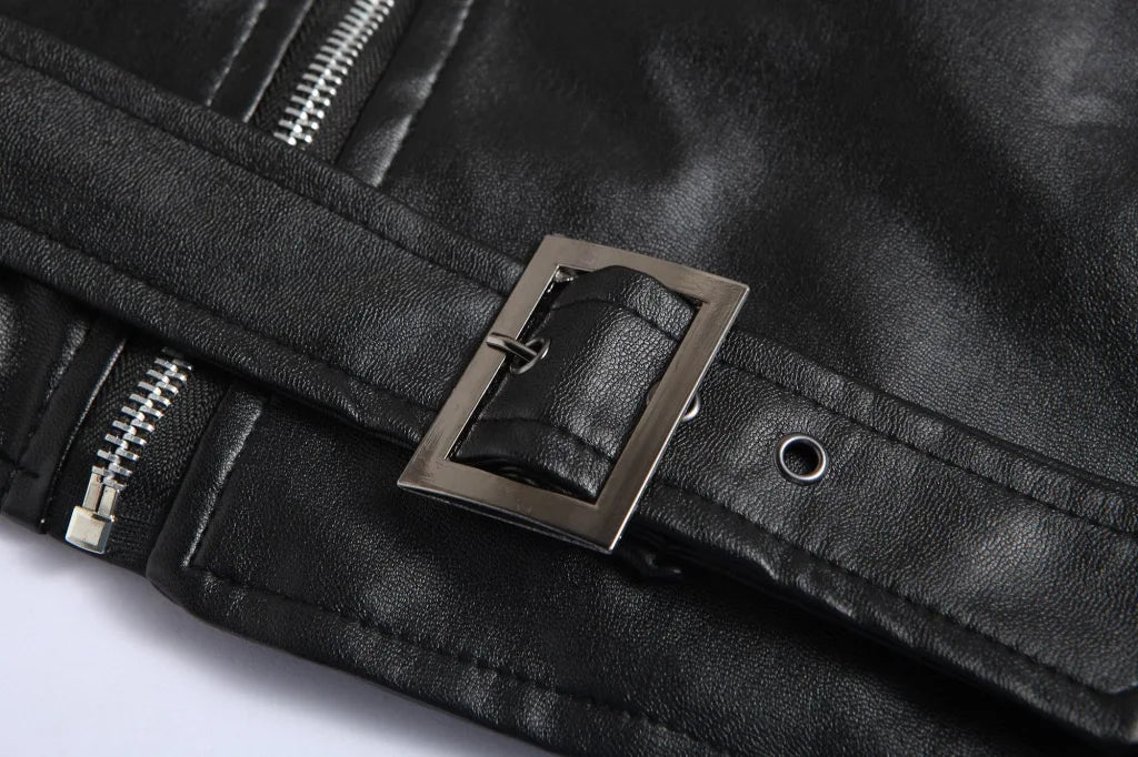Zavelli™ | Giacca biker in pelle