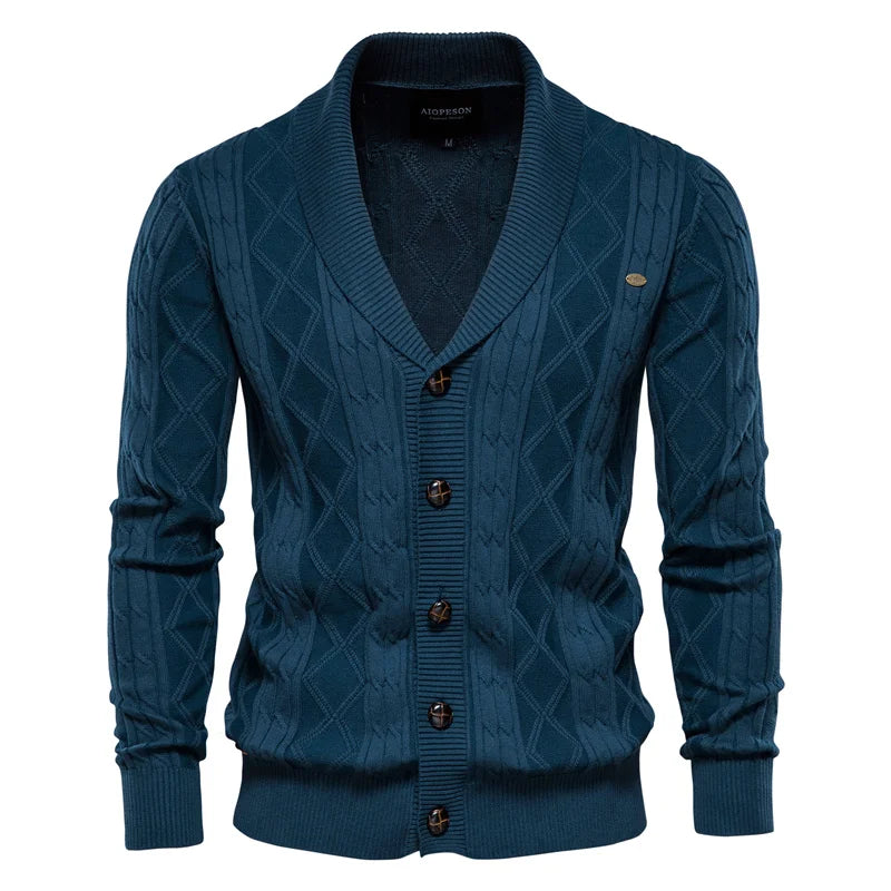 Zavelli™ | Cardigan da Uomo con Chiusura a Bottoni
