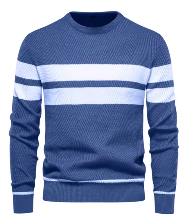 Zavelli™ | Pullover elegante da uomo con motivo a spina di pesce