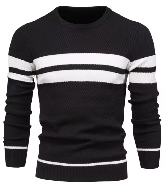 Zavelli™ | Pullover elegante da uomo con motivo a spina di pesce
