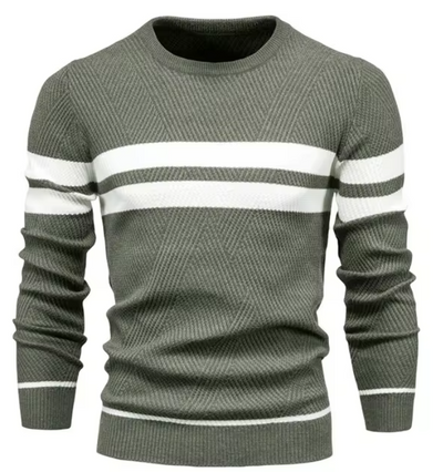Zavelli™ | Pullover elegante da uomo con motivo a spina di pesce