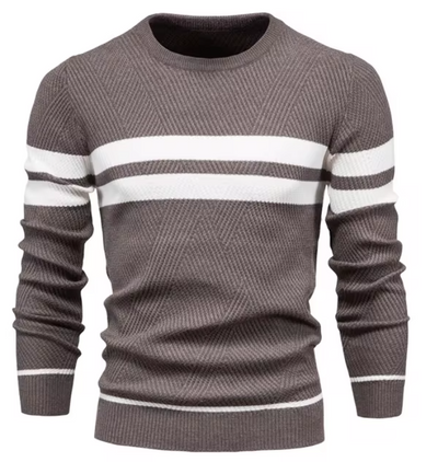 Zavelli™ | Pullover elegante da uomo con motivo a spina di pesce
