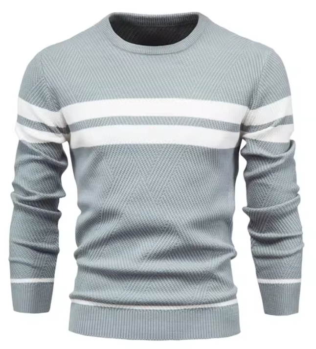 Zavelli™ | Pullover elegante da uomo con motivo a spina di pesce