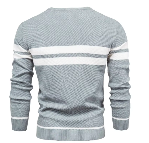 Zavelli™ | Pullover elegante da uomo con motivo a spina di pesce