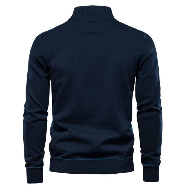 Zavelli™ | Pullover da Uomo con Zip Mezza