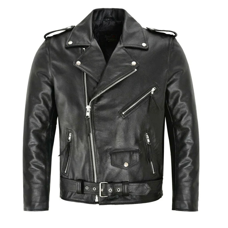 Zavelli™ | Giacca biker in pelle