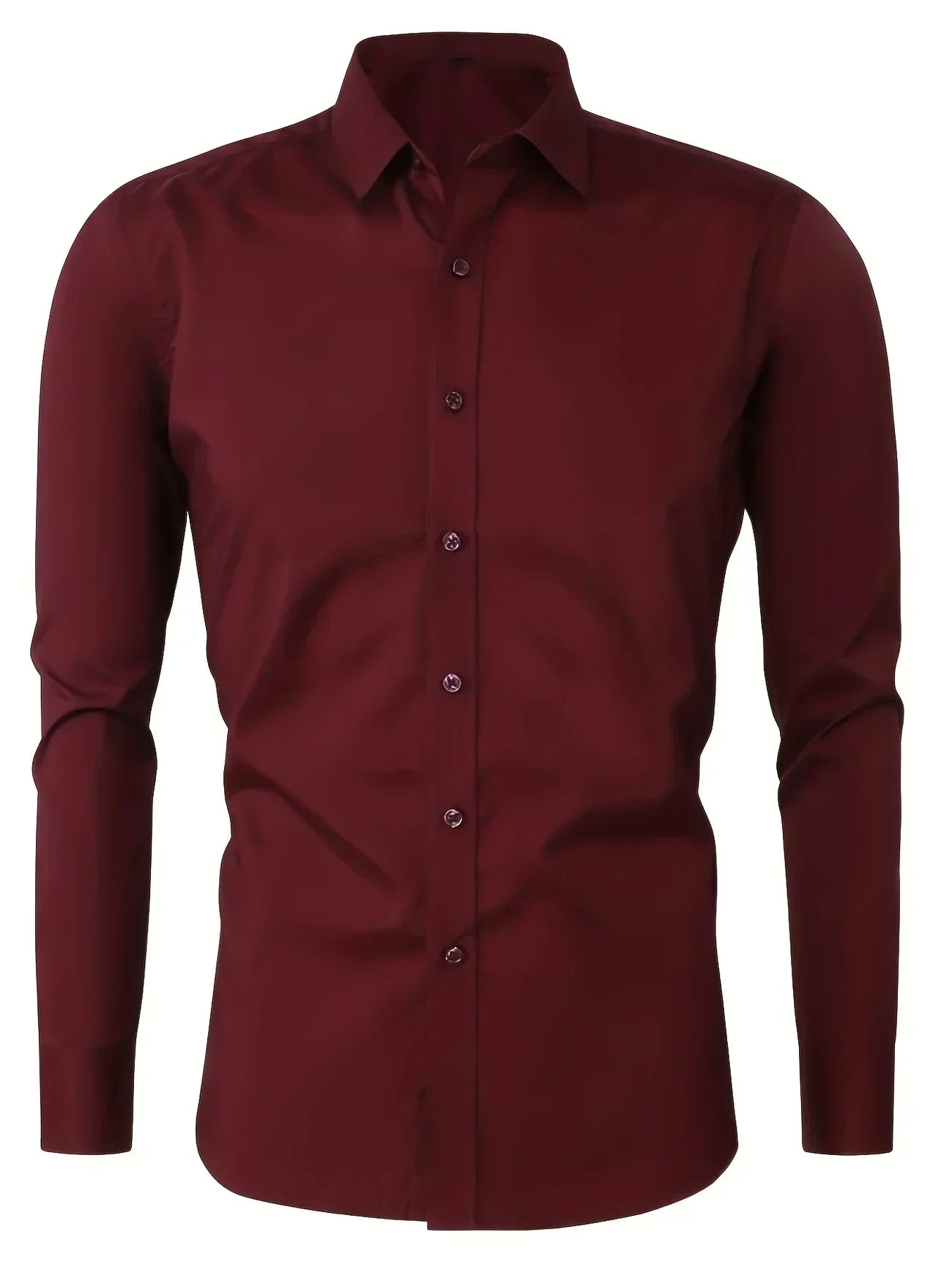 Zavelli™ - Elegante camicia a maniche lunghe con bottoni