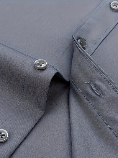Zavelli™ - Elegante camicia a maniche lunghe con bottoni