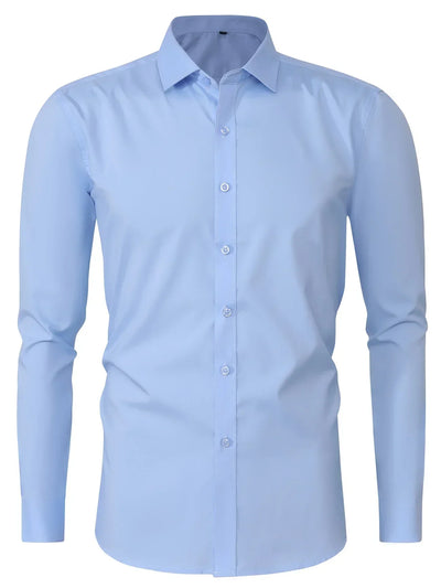 Zavelli™ - Elegante camicia a maniche lunghe con bottoni