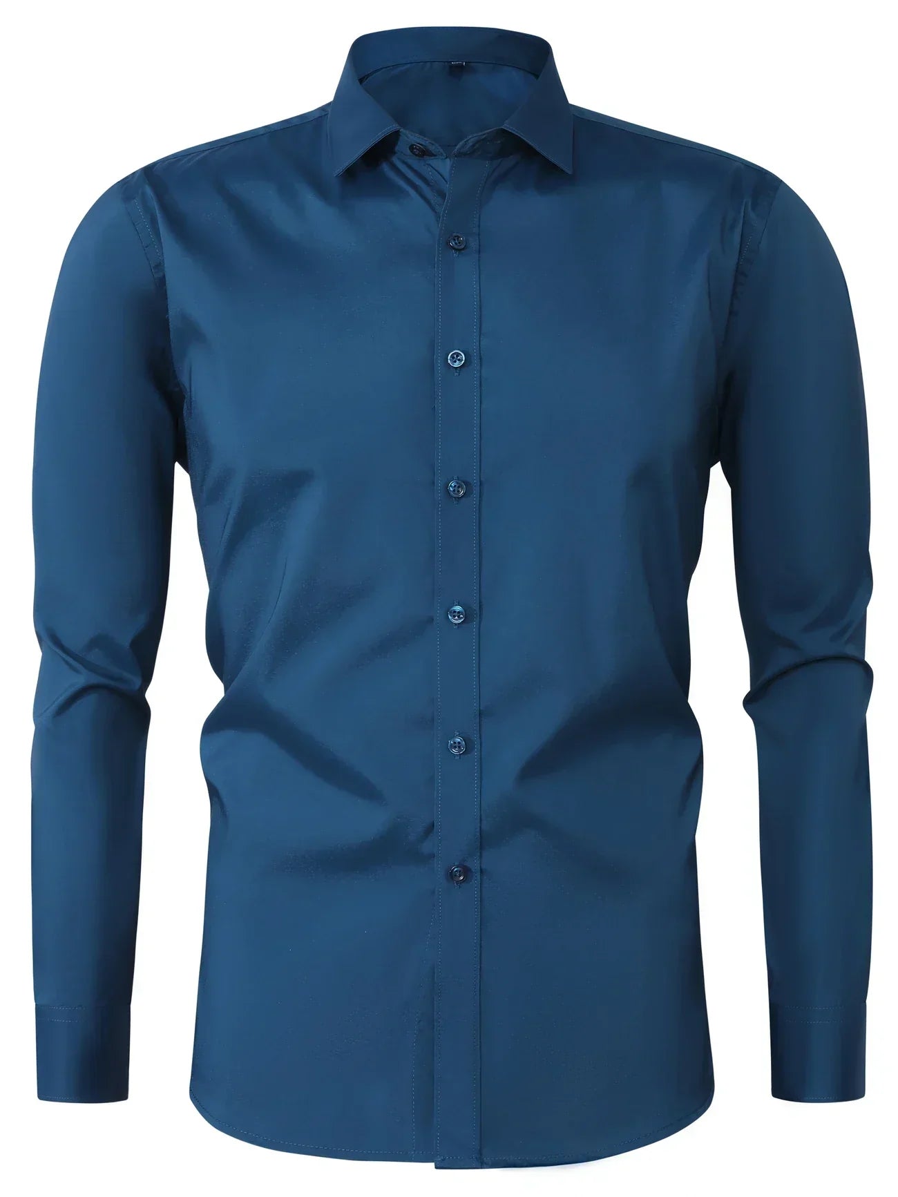 Zavelli™ - Elegante camicia a maniche lunghe con bottoni