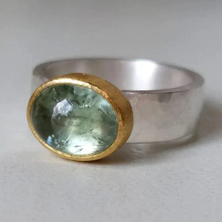 Anello Verde Vintage Fatto a Mano