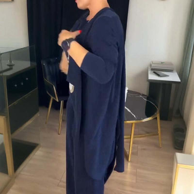 Zavelli™ | Completo elegante 3 pezzi con cardigan, top e pantalone